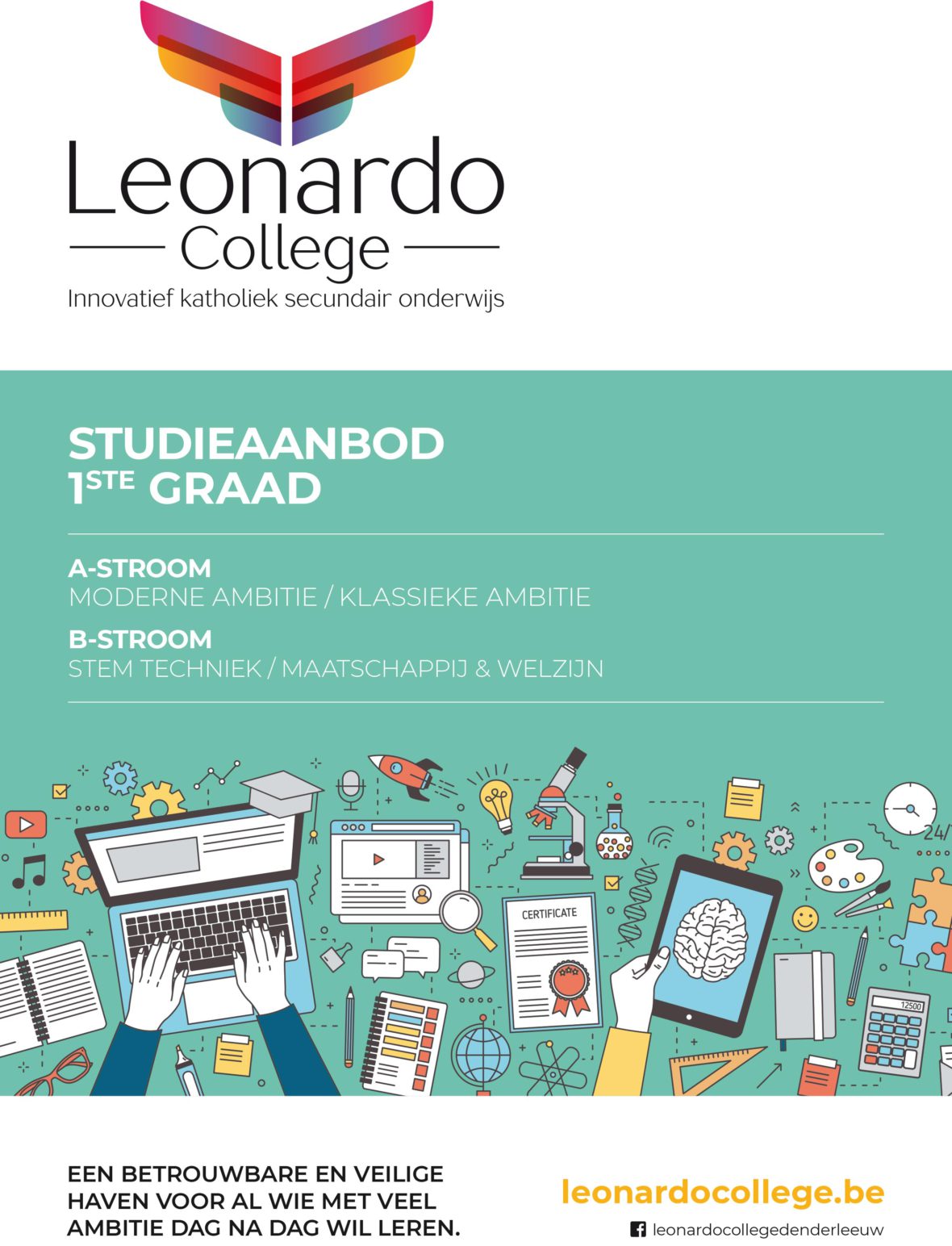 Studieaanbod 1ste Graad Leonardo College | Leonardo College